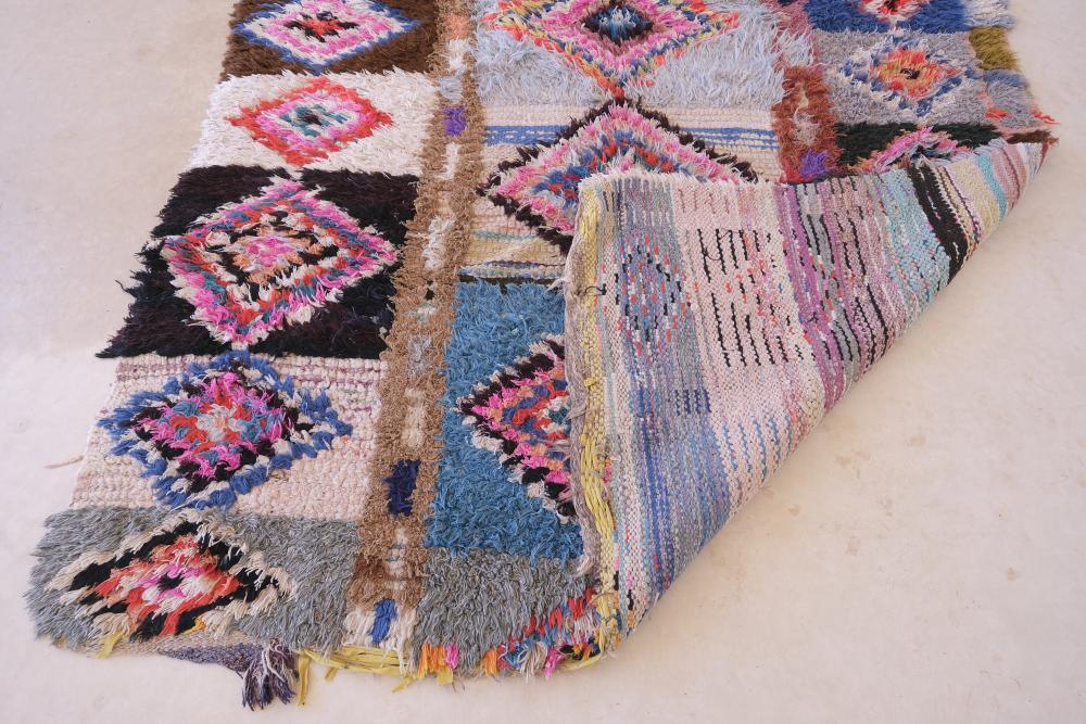 Moroccan Colorful Area Rug 8.8 x 5.6 ft / 268 x 173 cm - Surcoma