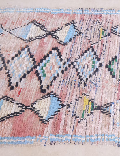 1990s Moroccan Hallway Rug 10.6 x 2.7 ft / 322 x 84 cm - Surcoma