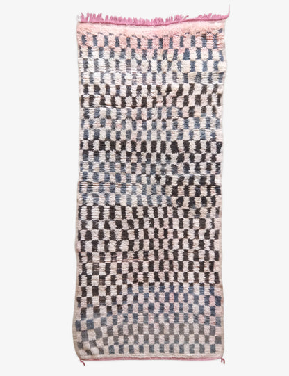 Moroccan Boujad Rug 7.3 x 3.3 ft / 223 x 103 cm - Surcoma