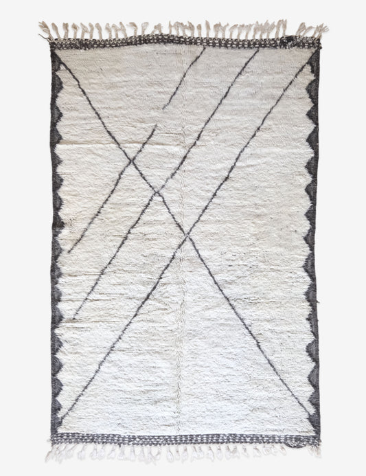 Beni Ourain Berber Rug 8.6 x 5.5 ft / 261 x 168 cm