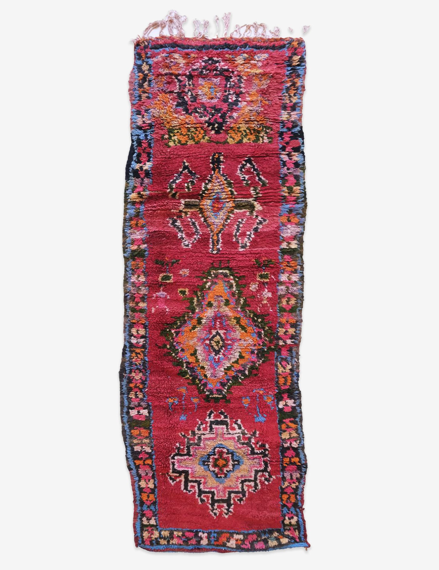 Colorful Narrow Runner Rug  8.5 x 2.4 ft / 258 x 76 cm