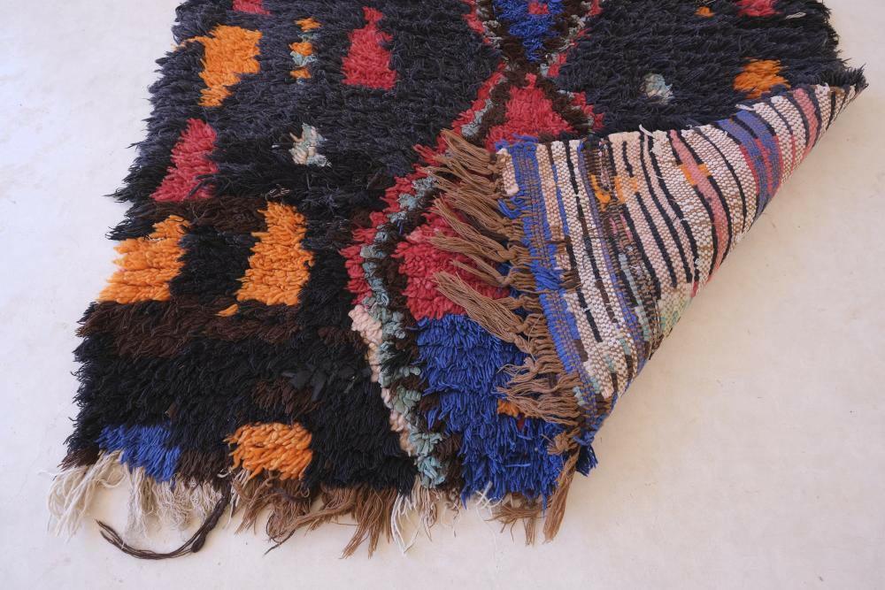 Moroccan Colorful Abstract Runner Rug 9 x 3.2 ft / 273 x 98 cm - Surcoma