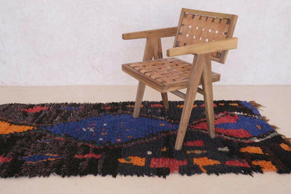 Moroccan Colorful Abstract Runner Rug 9 x 3.2 ft / 273 x 98 cm - Surcoma