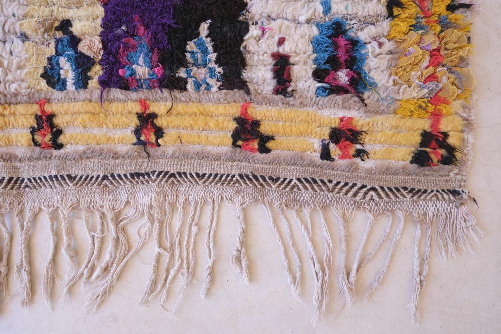 Moroccan Colorful Boucherouite Rug 6 x 3.7 ft / 182 x 114 cm - Surcoma