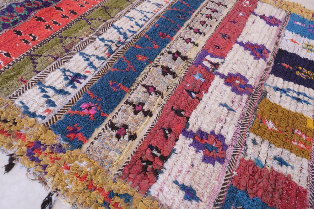 Moroccan Colorful Boucherouite Rug 6 x 3.7 ft / 182 x 114 cm - Surcoma