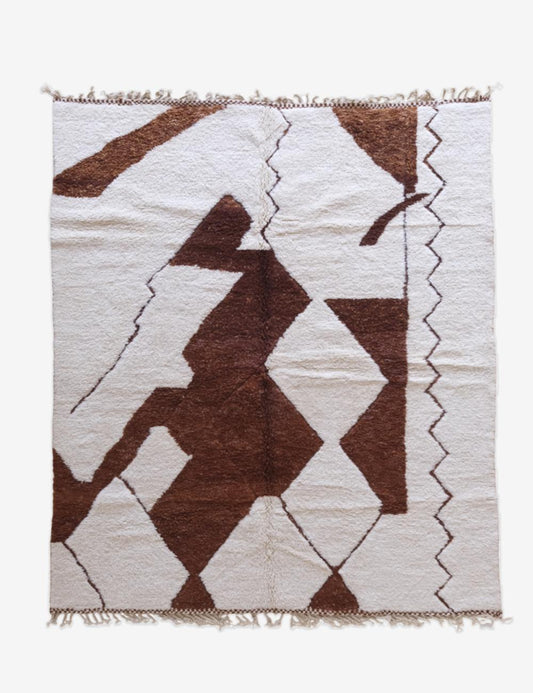 Moroccan Custom Bold Modern Rug - Echoes of love 44