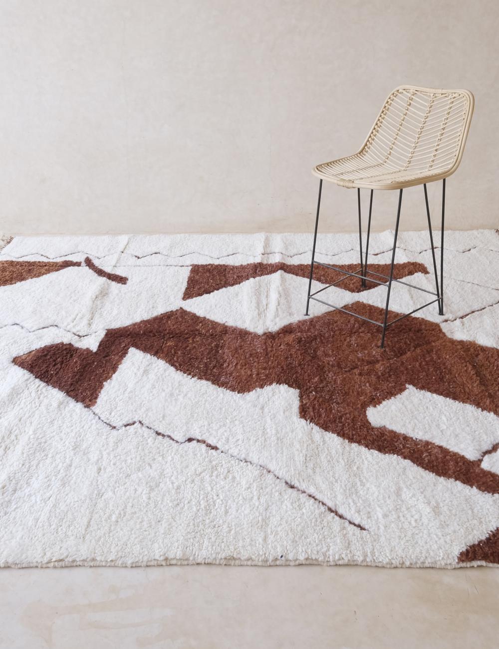 Moroccan Custom Bold Modern Rug - Echoes of love 44