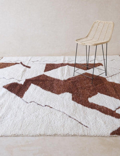 Moroccan Custom Bold Modern Rug - Echoes of love 44