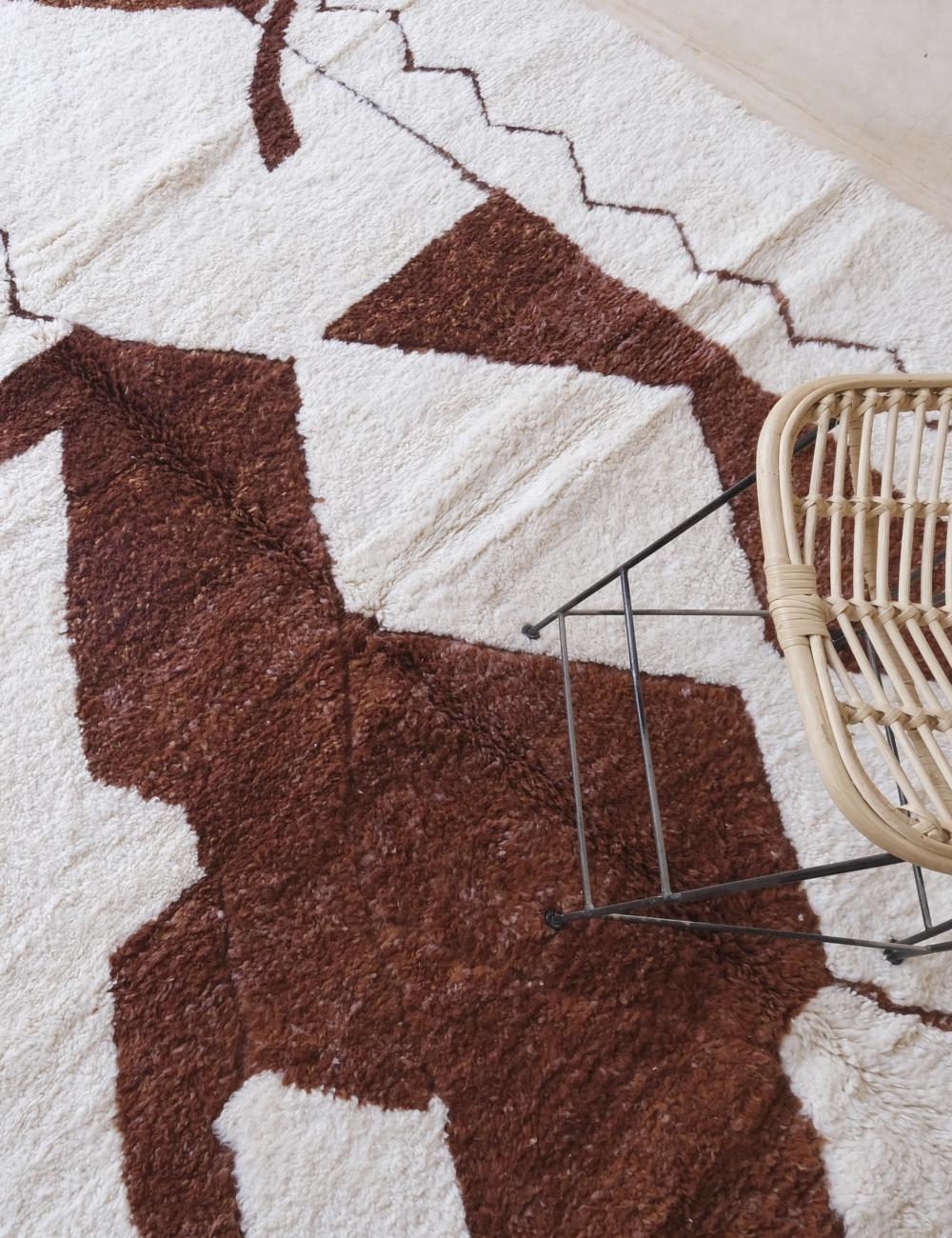 Moroccan Custom Bold Modern Rug - Echoes of love 44