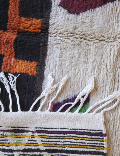 Moroccan Abstract Wool Rug 9.4 x 6.9 ft / 287 x 211 cm - Surcoma