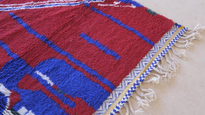 Moroccan Abstract Wool Rug 9.5 x 8.2 ft / 290 x 250 cm - Surcoma