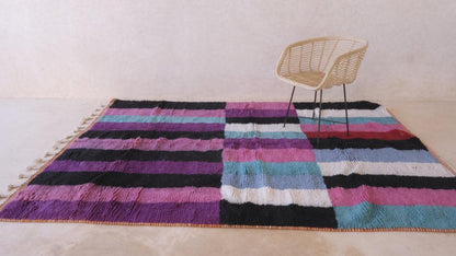 Moroccan Abstract Wool Rug 9.7 x 6.6 ft / 297 x 204 cm - Surcoma