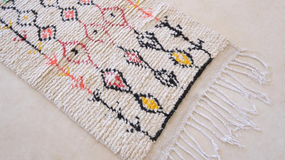 Moroccan Azilal Runner Rug 9.2 x 2.6 ft / 280 x 80 cm - Surcoma
