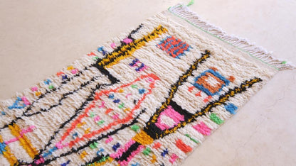 Moroccan Azilal Runner Rug - 11.8 x 2.9 ft / 361 x 89 cm - Surcoma