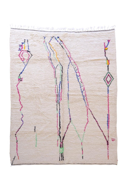 Moroccan Azilal Wool Rug 11 x 7.8 ft / 335 x 238 cm - Surcoma