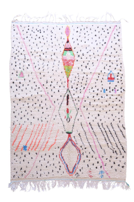 Moroccan Azilal Neon Rug 9.5 x 6.4 ft / 289 x 195 cm - Surcoma