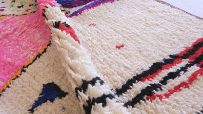 2020s Moroccan Azilal Neon Rug 8.8 x 5.91 ft / 269 x 180 cm - Surcoma
