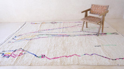 Moroccan Azilal Wool Rug 11 x 7.8 ft / 335 x 238 cm - Surcoma