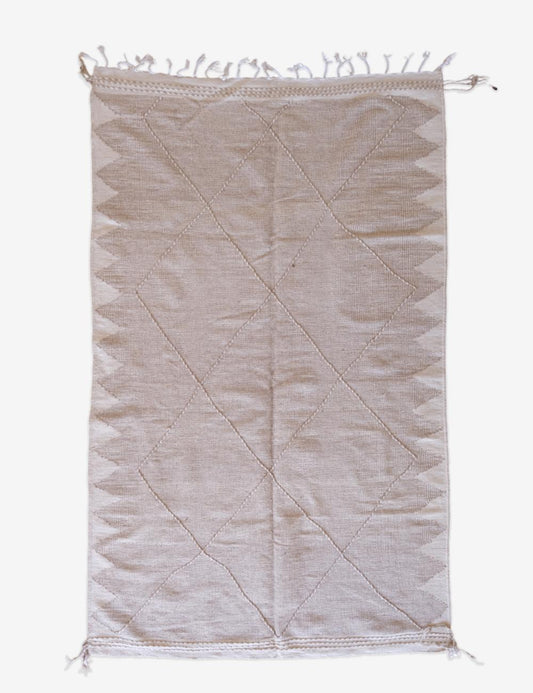 Moroccan Beige Kilim Zanafi 10.6 x 6.3 ft / 324 x 193 cm