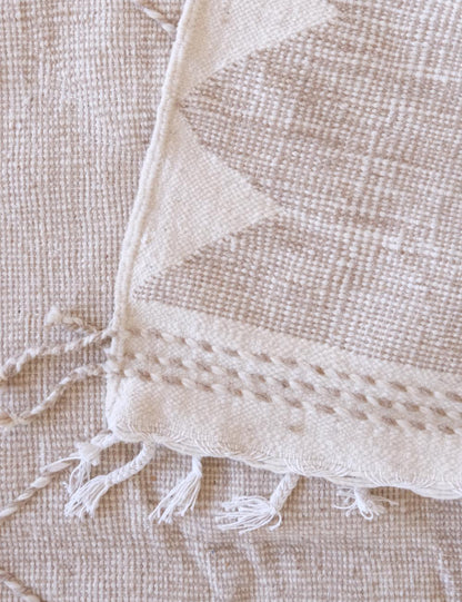 Moroccan Beige Kilim Zanafi 10.6 x 6.3 ft / 324 x 193 cm - Surcoma