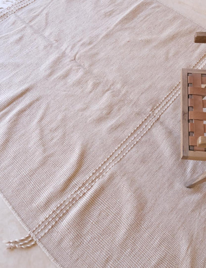 Moroccan Beige Kilim Zanafi 10.7 x 6.7 ft / 327 x 205 cm - Surcoma