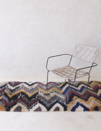 Moroccan Beni MRirt Runner Rug 10.2 x 2.6 ft / 312 x 81 cm - Surcoma