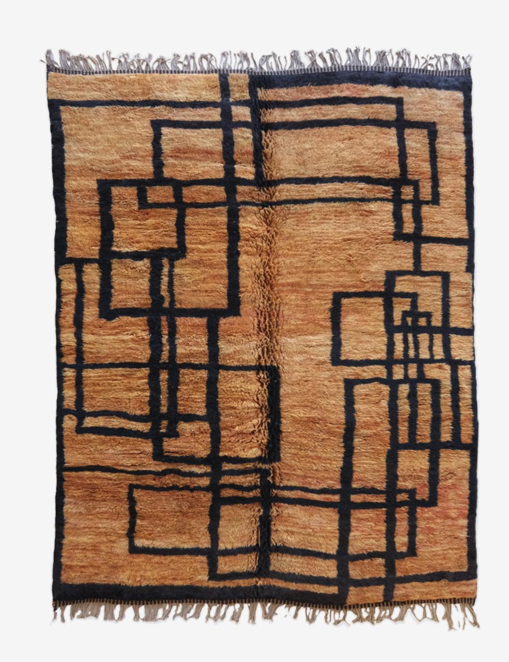 High-Quality Handwoven Berber Wool Rug 10.4 x 7.1 ft / 316 x 218 cm