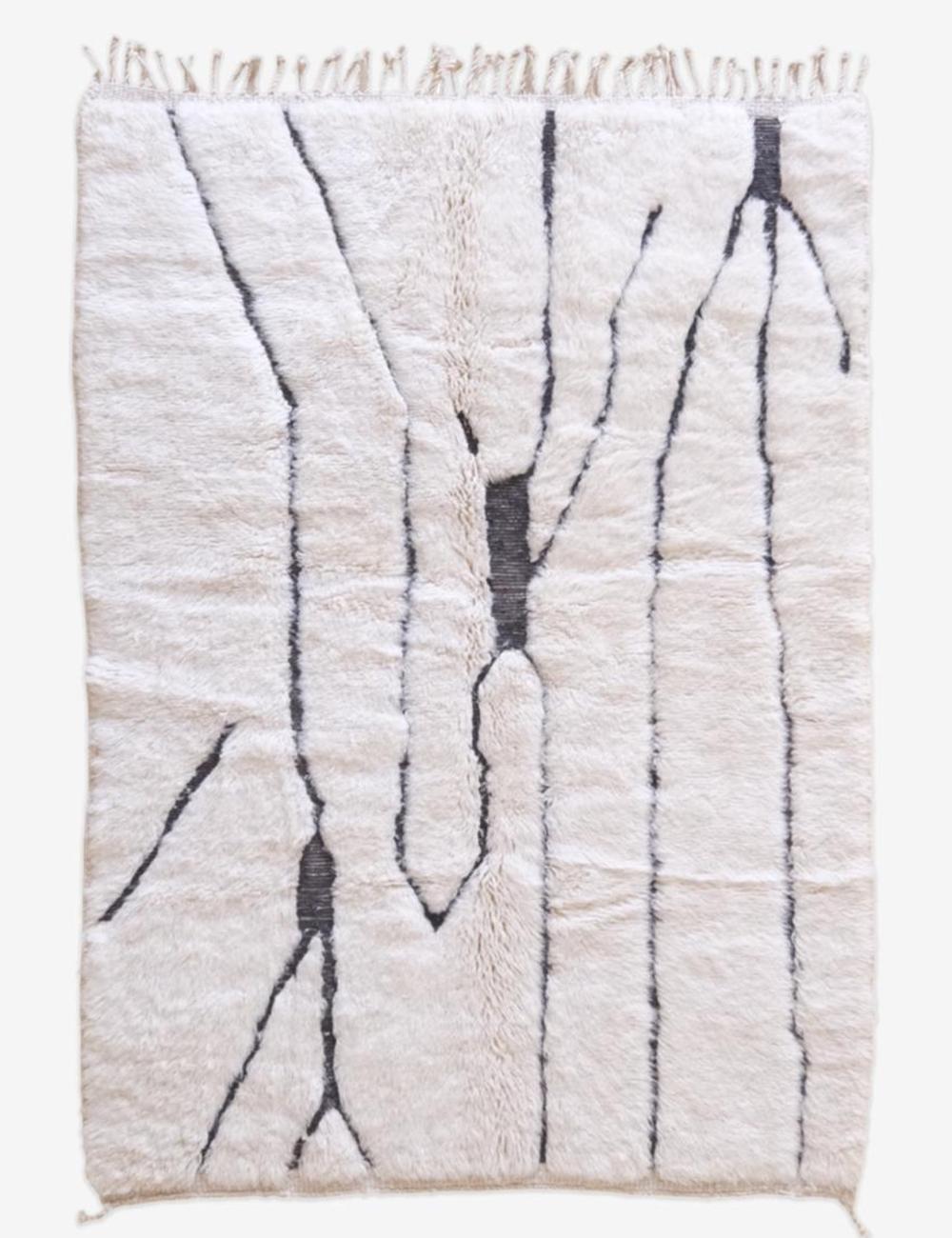 Moroccan Beni Mrirt Wool Rug 6.9 x 5 ft / 211 x 153 cm