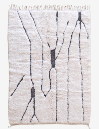 Moroccan Beni Mrirt Wool Rug 6.9 x 5 ft / 211 x 153 cm