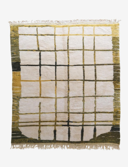 Moroccan Beni Mrirt Wool Rug 11.7 x 8.6 ft / 356 x 262 cm - Surcoma