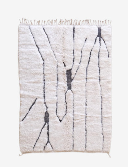 Moroccan Beni Mrirt Wool Rug 6.9 x 5 ft / 211 x 153 cm - Surcoma