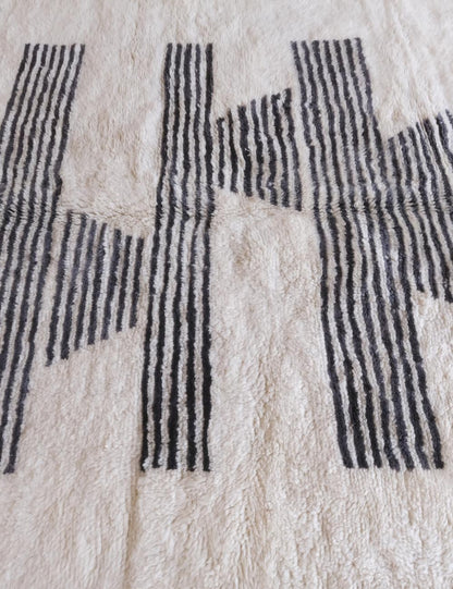 Moroccan Beni Mrirt Wool Rug 10 x 6.7 ft / 306 x 207 cm - Surcoma