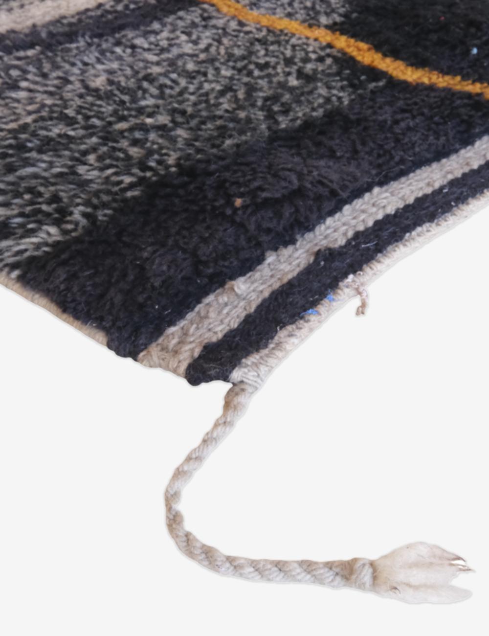 Neutral Beni Mrirt Moroccan wool  Rug