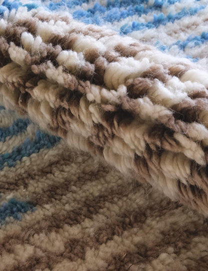 Moroccan Beni MRirt Wool Rug 10.1 x 7 ft / 307 x 214 cm - Surcoma