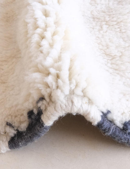 Custom Moroccan Beni Mrirt Wool Rug - Surcoma