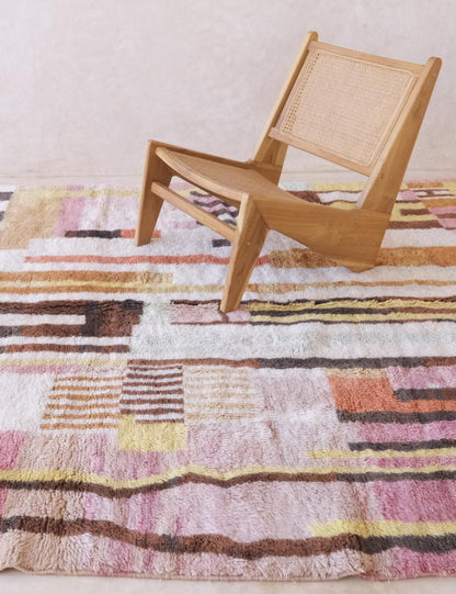 Moroccan Beni MRirt Wool Rug 10.5 x 7.1 ft / 319 x 218 cm - Surcoma