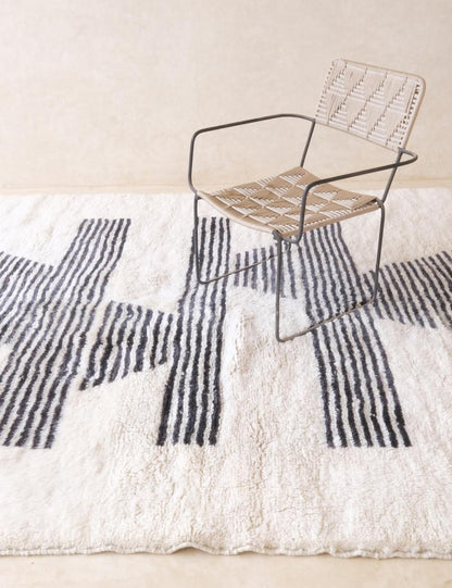 Moroccan Beni Mrirt Wool Rug 10 x 6.7 ft / 306 x 207 cm - Surcoma