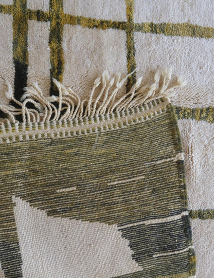 Moroccan Beni Mrirt Wool Rug 11.7 x 8.6 ft / 356 x 262 cm - Surcoma