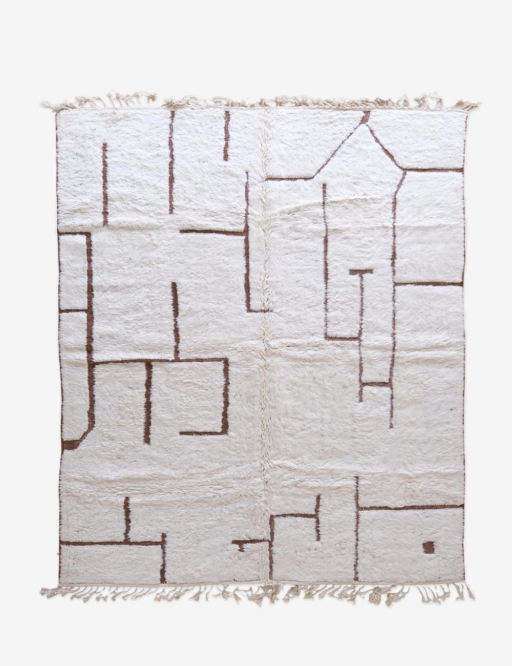 Textured minimalism Moroccan Custom Rug - Forma 46