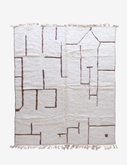 Textured minimalism Moroccan Custom Rug - Forma 46