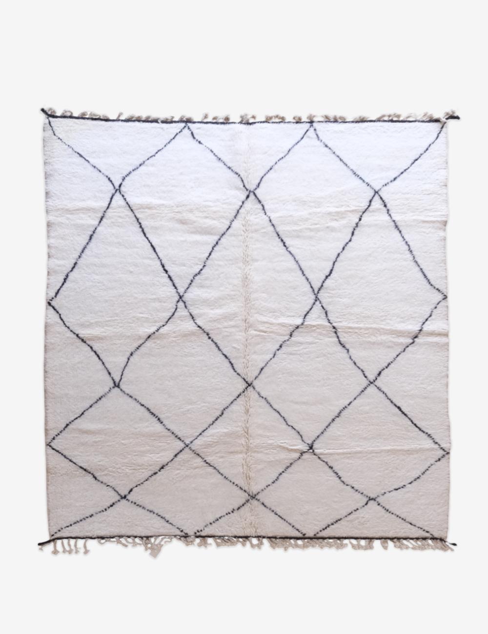 Moroccan Beni Ourain Rug 9.1 x 8.27 ft / 277 x 252 cm