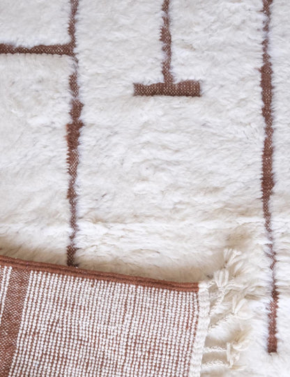 Textured minimalism Moroccan Custom Rug - Forma 46