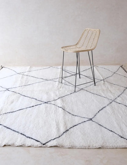 Moroccan Beni Ourain Rug 9.1 x 8.27 ft / 277 x 252 cm - Surcoma