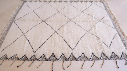 Beni Ourain Rug - 9.8 x 6.6 ft / 298 x 204 cm - Surcoma