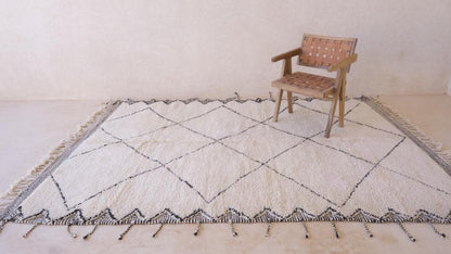 Beni Ourain Rug - 9.8 x 6.6 ft / 298 x 204 cm - Surcoma