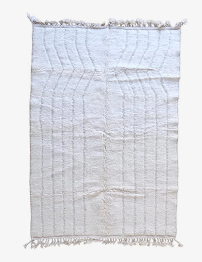 Beni Ourain Moroccan Rug 9.6 x 6.7 ft / 294 x 205 cm - Surcoma