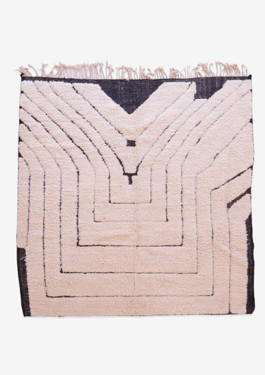 Beni Ourain Rug - 9 x 7.9 ft / 275 x 243 cm