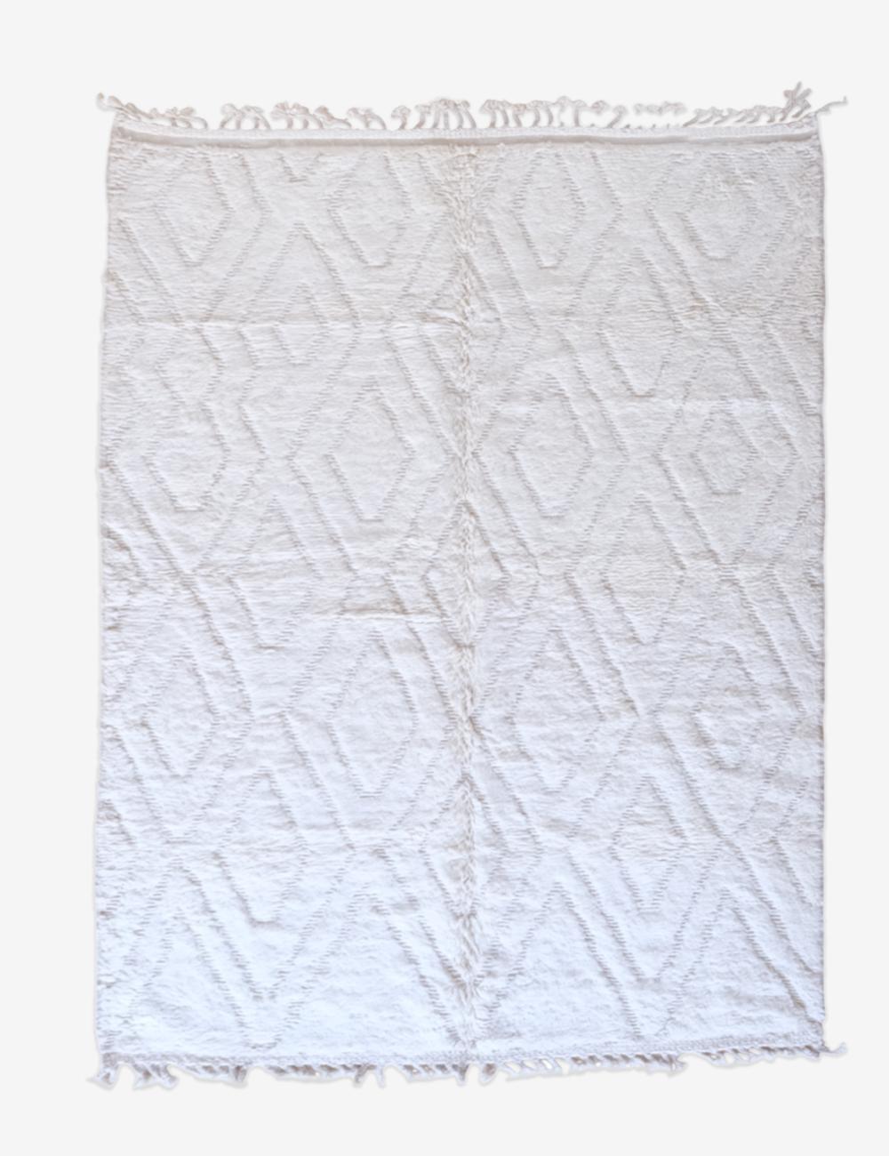 Made to Order White Moroccan Rug - Beni Ourain 06