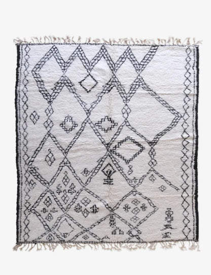 Beni Ourain Moroccan Tribal Rug 9.6 x 8.2 ft / 294 x 250 cm - Surcoma