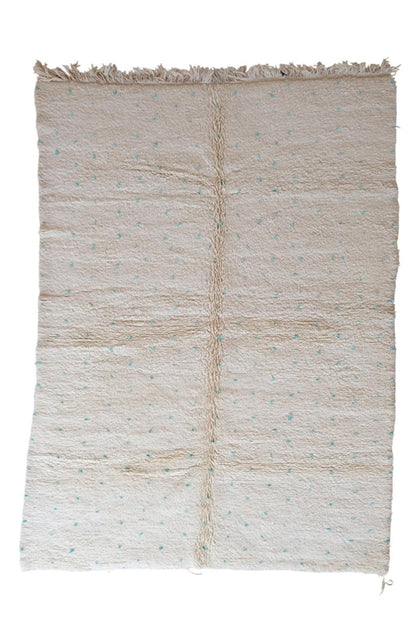 Moroccan Beni Ourain Wool Rug 9.7 x 6.7 ft / 297 x 205 cm - Surcoma